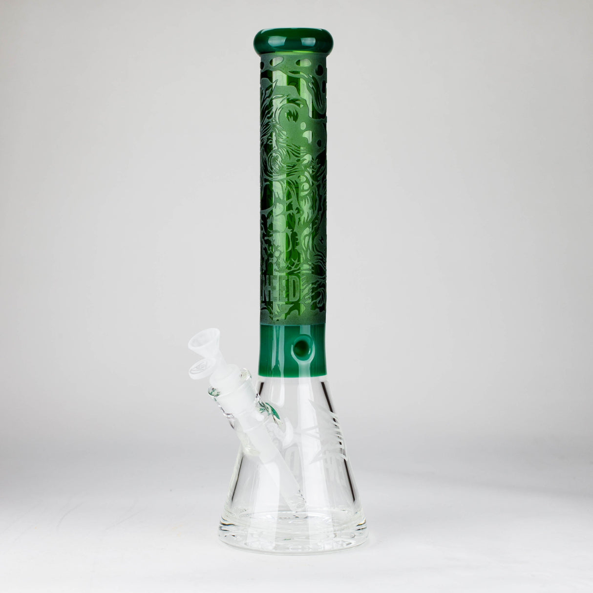 WENEED | 15" Trident Glass beaker Glass Bong WENEED® Green