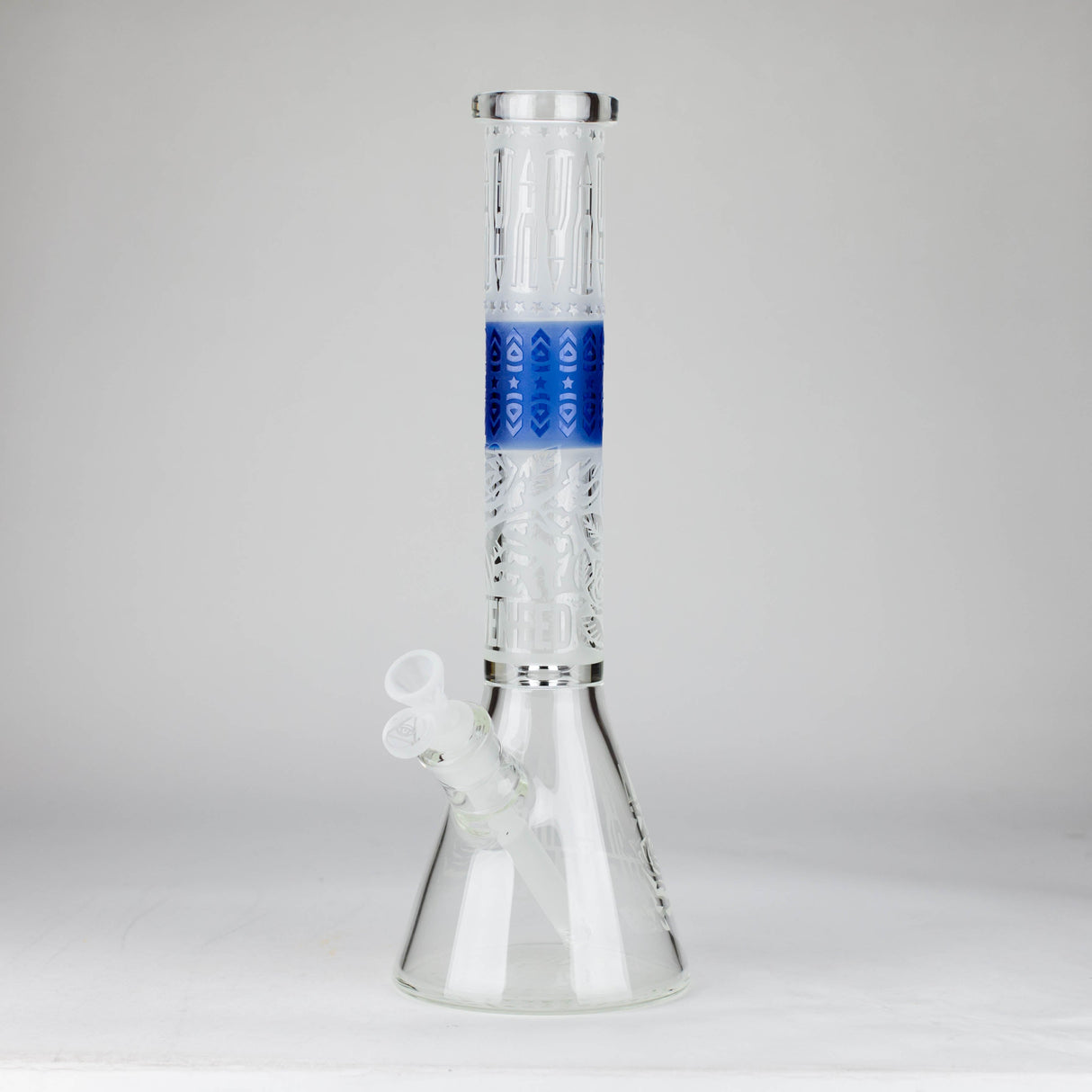 WENEED | 15" Eternal Rose Beaker Glass Bong WENEED® Blue