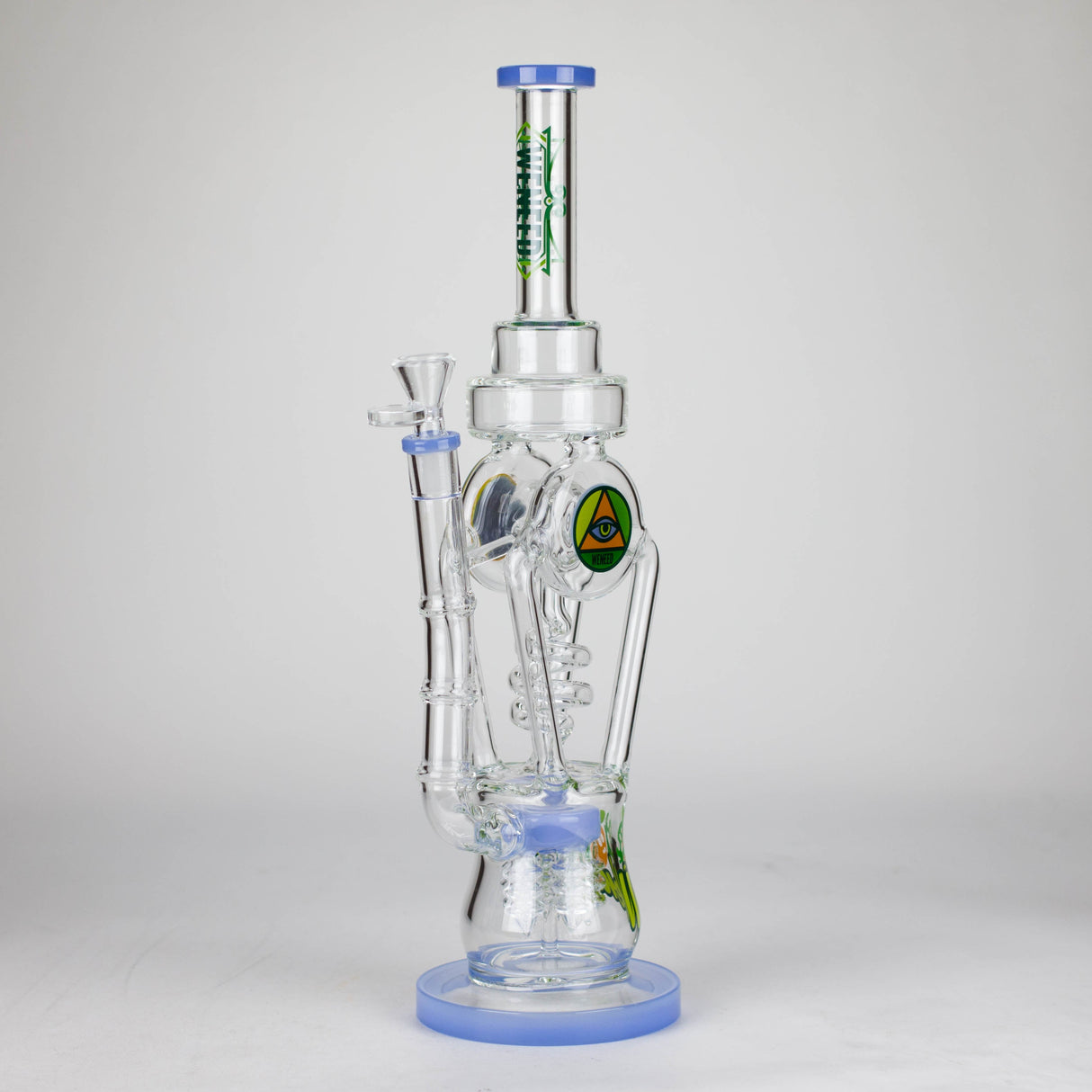 WENEED | 15" Infinity Tower Glass Bong Glass Bong WENEED® Jade Blue