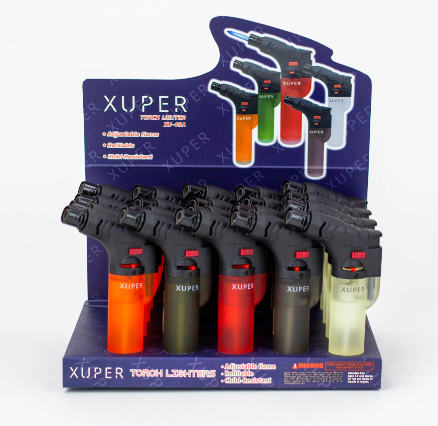 Xuper | GUN Torch Display of 20 Torch NIBO Distribution B - TRANSPARENT