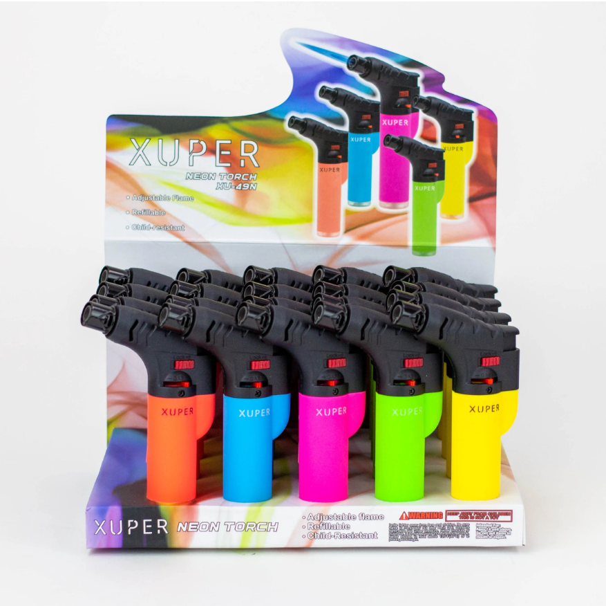 Xuper | GUN Torch Display of 20 Torch NIBO Distribution A - NEON