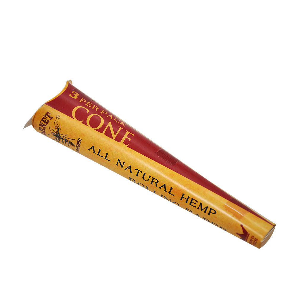 HORNET | King Size Natural Pre-Rolled Paper Cones 3 x 24CT Pre-rolled Cone (Display Pack) Super Supplys Inc