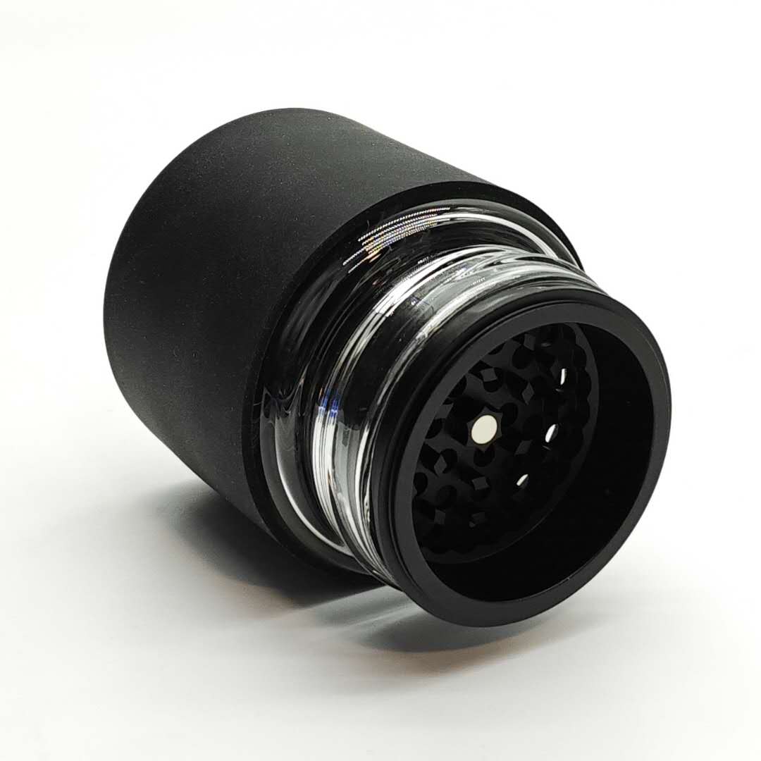 Fortune | 4 Parts Aluminum Grinder with Glass Jar Herb Saver Grinder Fortune