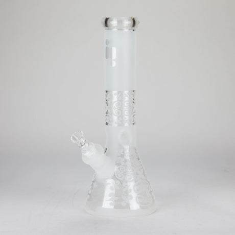 12" Frosted glass beaker water bong Glass Bong ONE