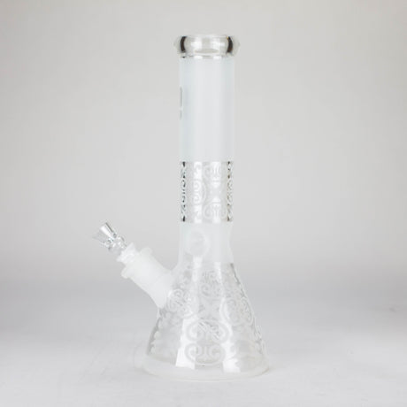 12" Frosted glass beaker water bong Glass Bong ONE