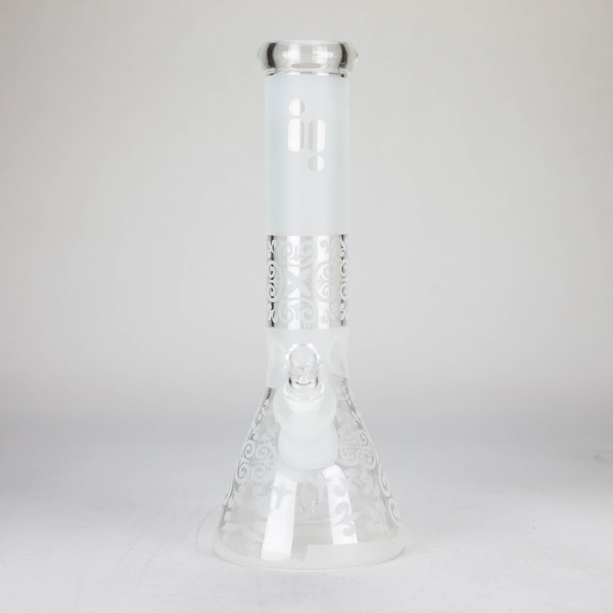 12" Frosted glass beaker water bong Glass Bong ONE