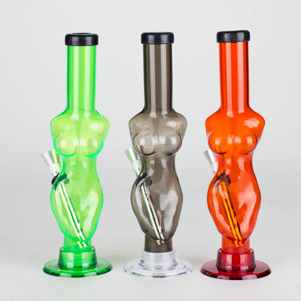 American Pipes | 1" x 8" Acrylic Waterpipe Acrylic Bong BG Sales Sexy Woman