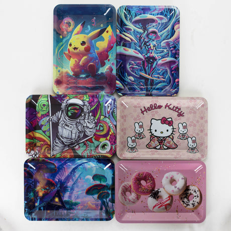 ZMetal Tray Small Pack of 12 Tray 777 Smoke
