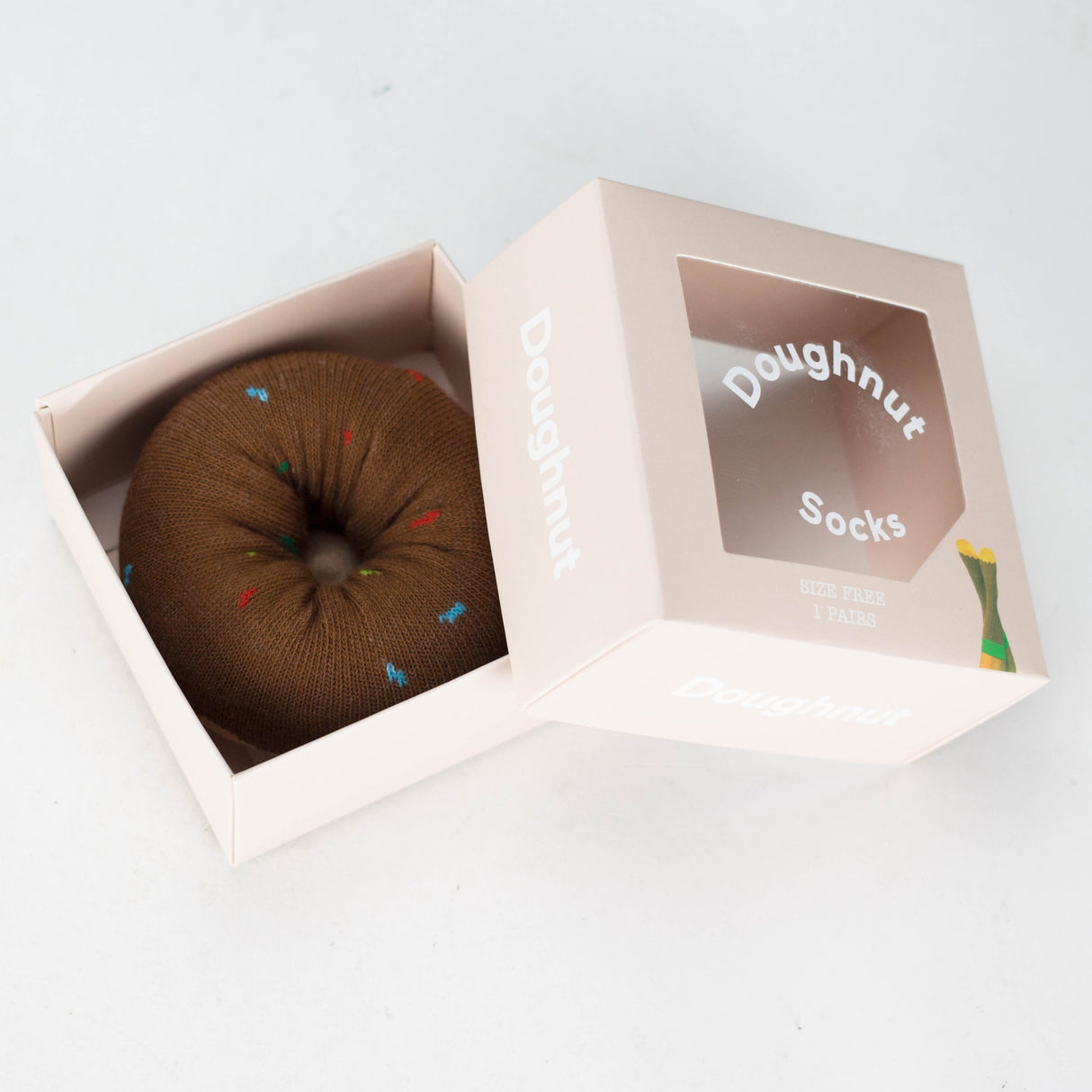 TRIM QUEEN | DONUT PINK SWIRL SOCKS Footwear Trim Queen CHOCOLATE YELLOW SWIRL