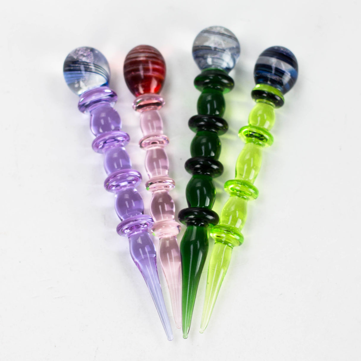 Shine glassworks | coloured Dabber with Dichro End-Made In Canada Cap · Dabber · Insert · Clip · Nail Smoking Cat Distribution