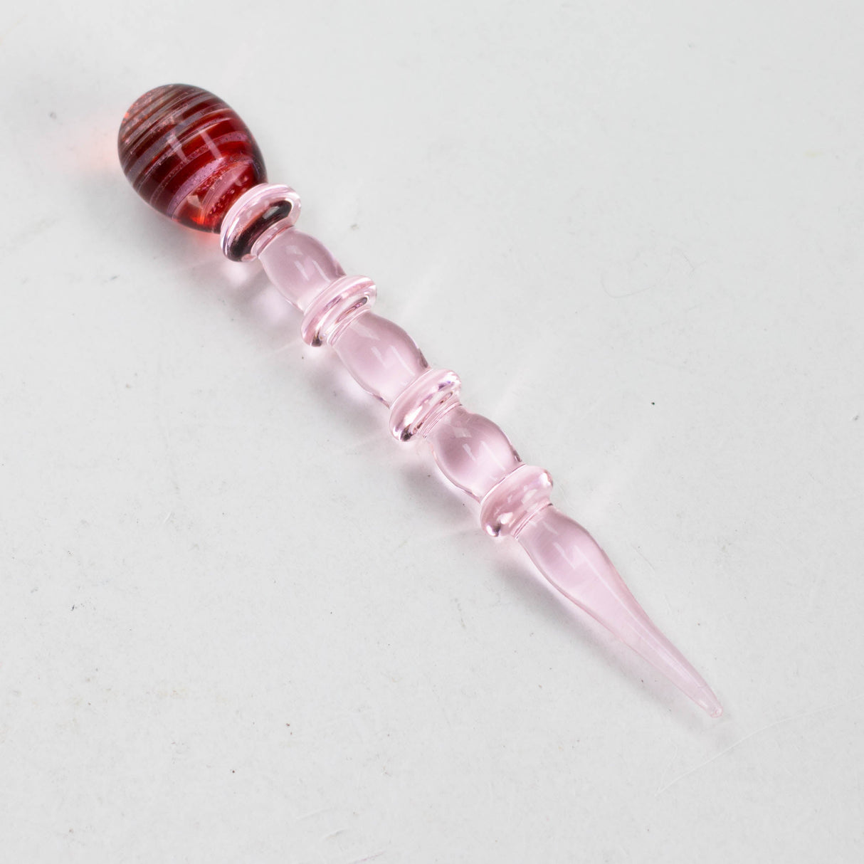 Shine glassworks | coloured Dabber with Dichro End-Made In Canada Cap · Dabber · Insert · Clip · Nail Smoking Cat Distribution Pink