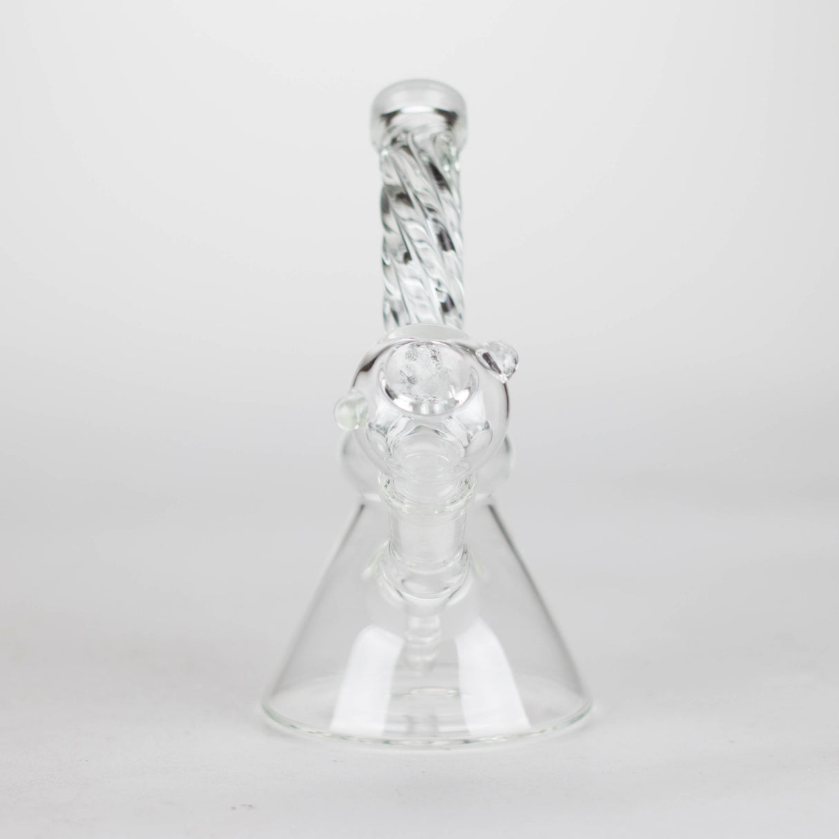 6" bent neck Twist glass bong with diffuser Glass Bong Bongzie Smokes