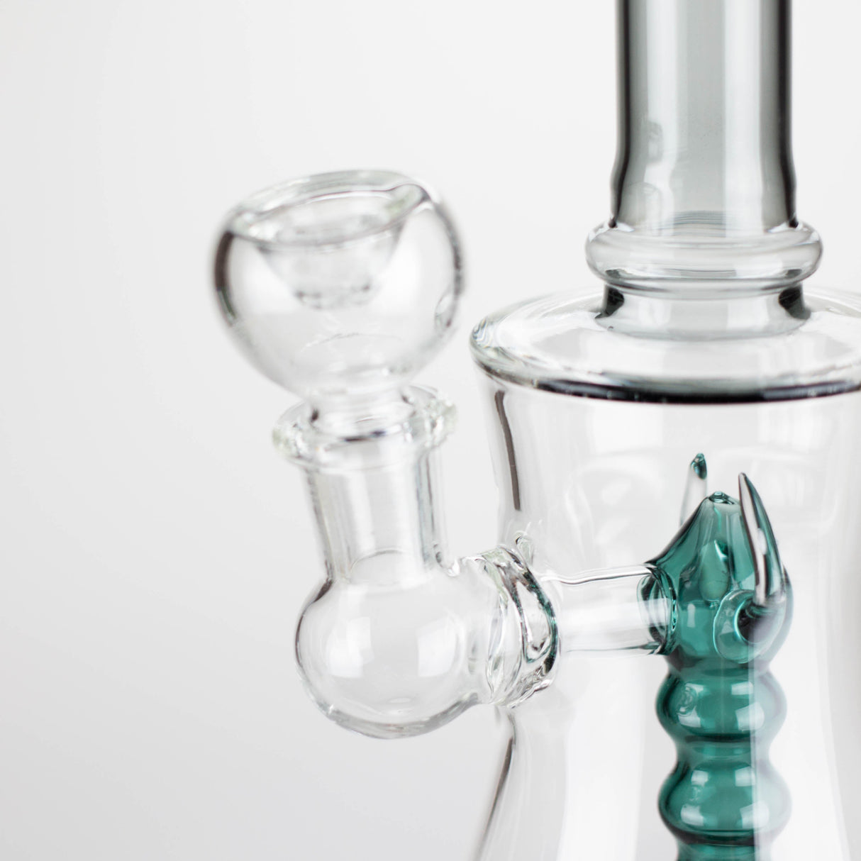 8" Assorted color tube glass bong with caterpilar diffuser Glass Bong Bongzie Smokes