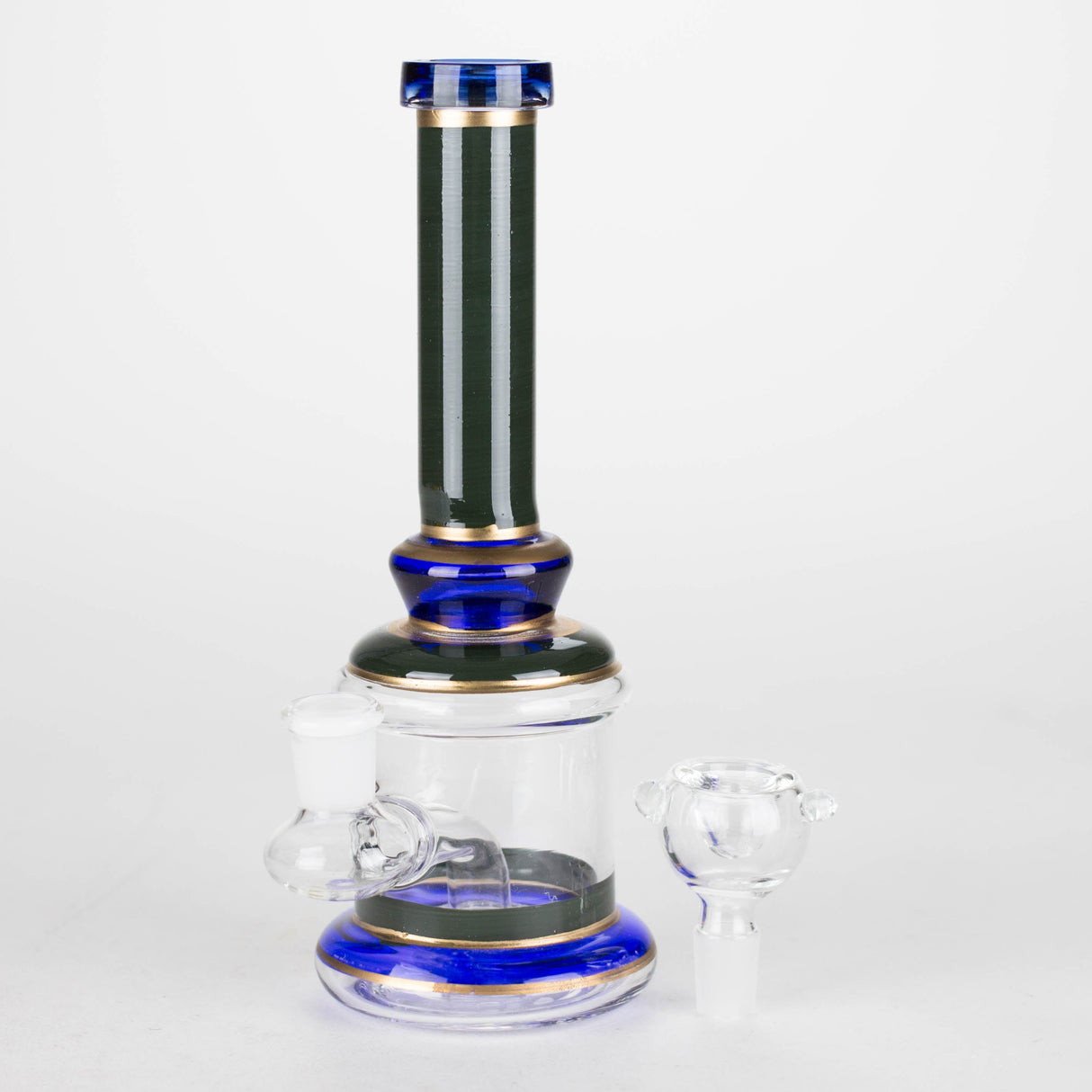 7.5" glass bong with diffuser Glass Bong Bongzie Smokes
