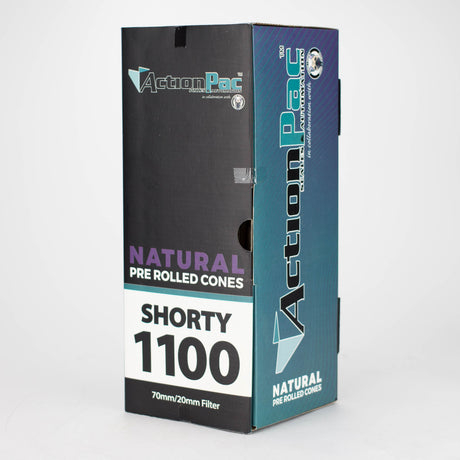 ActionPac X Cone+Supply | Shorty 1100 70mm Natural Pre-Rolled cones Pre-rolled Cone (Bulk / Tower) ONE