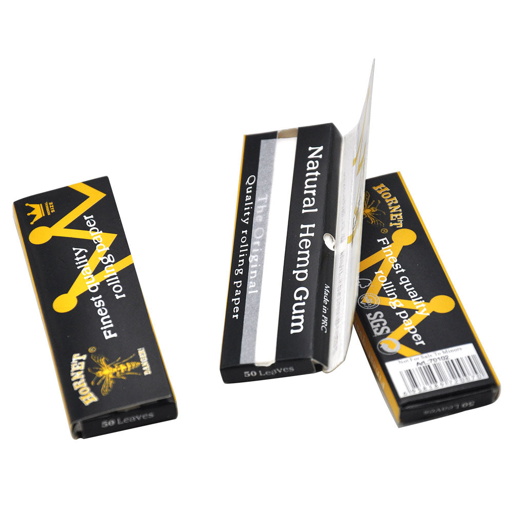HORNET | Black Single Wide Size Rolling Paper Single Wide Size Super Supplys Inc