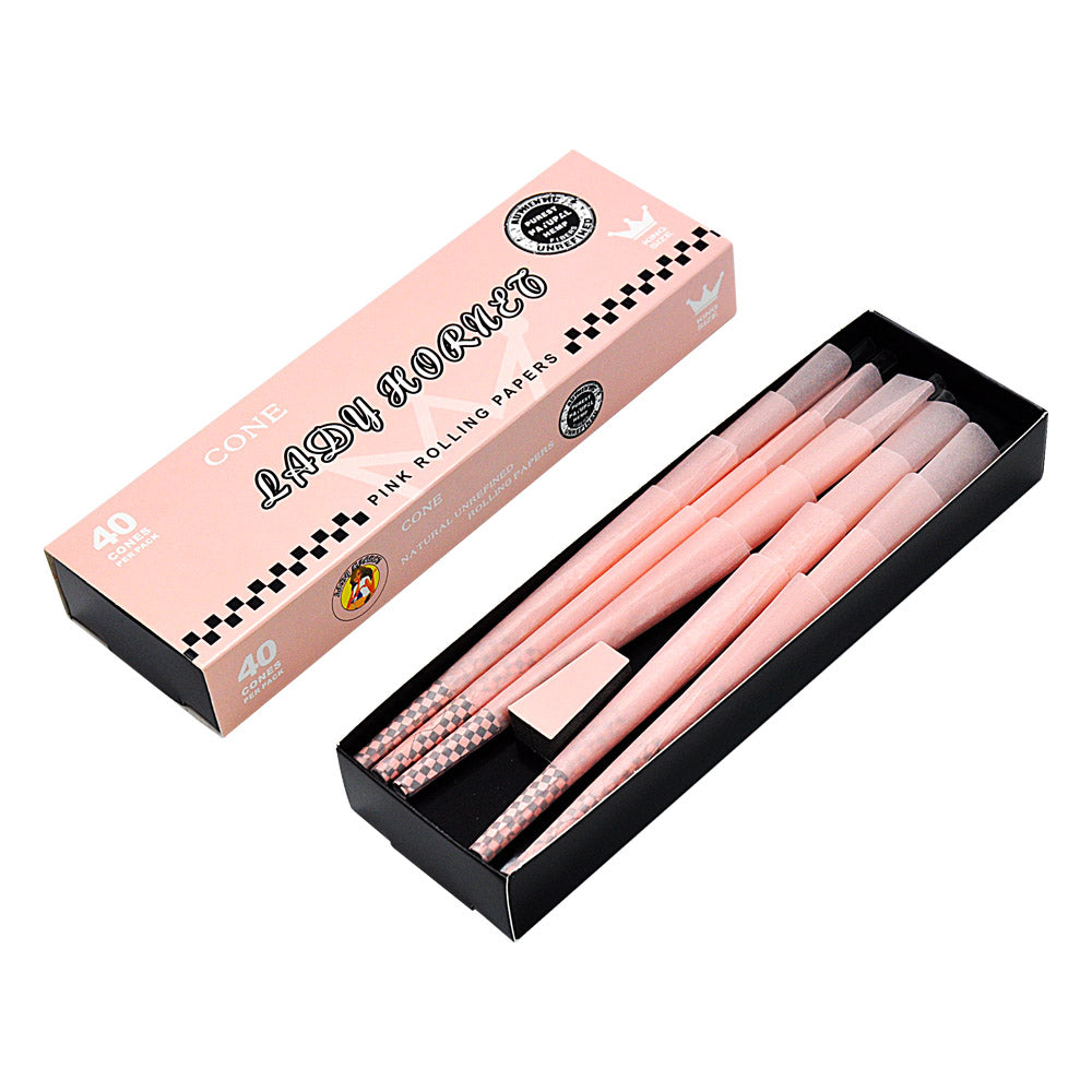 Hornet | Pink Lady Hornet Cone King Size-40 CT Pre-rolled Cone (Display Pack) Super Supplys Inc