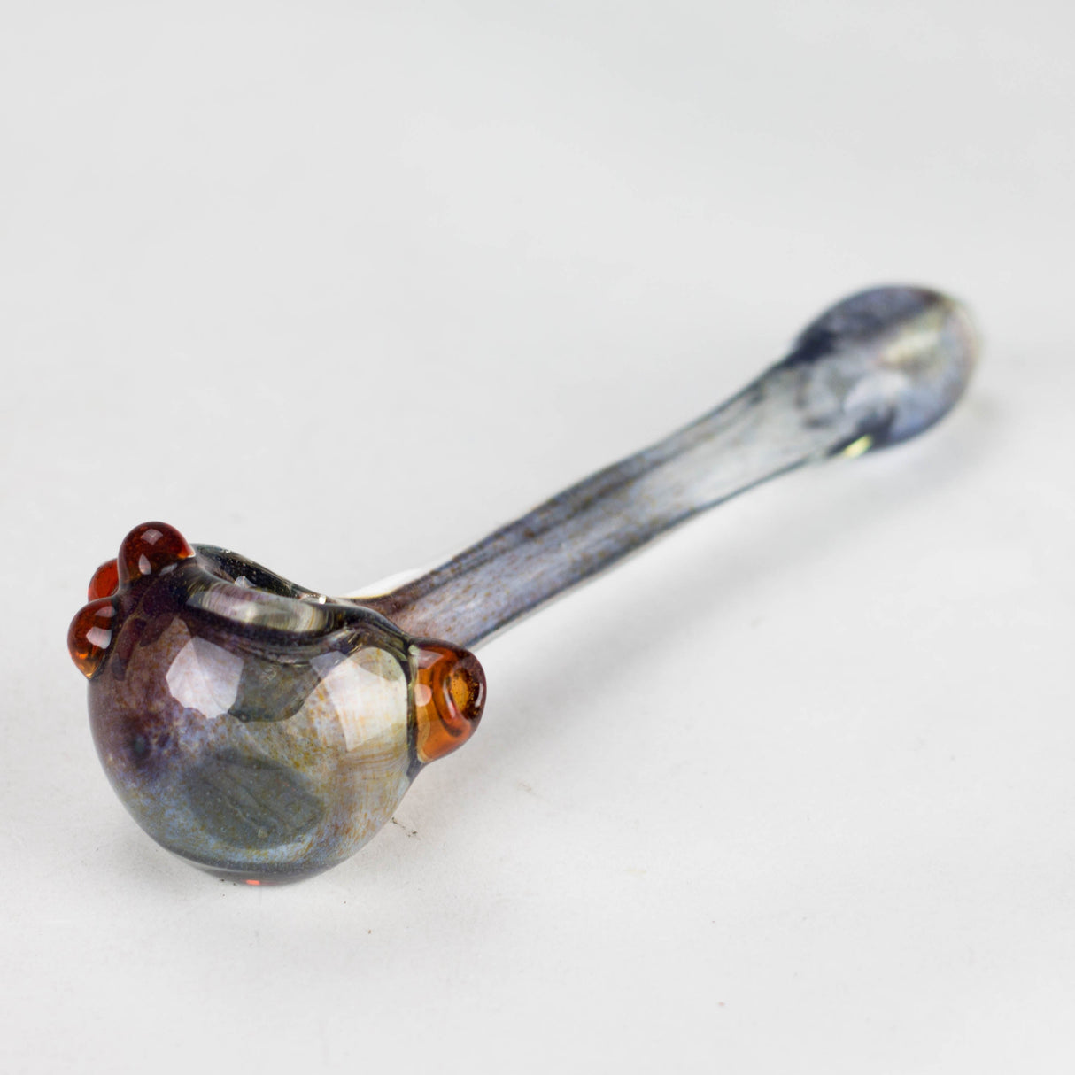 Shine Glassworks | Frit Pipe with coloured Accents - Made in Canada Glass Pipe Smoking Cat Distribution