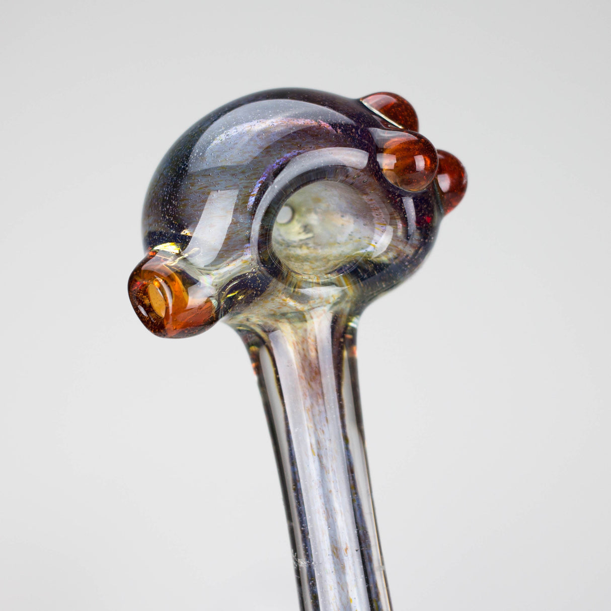 Shine Glassworks | Frit Pipe with coloured Accents - Made in Canada Glass Pipe Smoking Cat Distribution