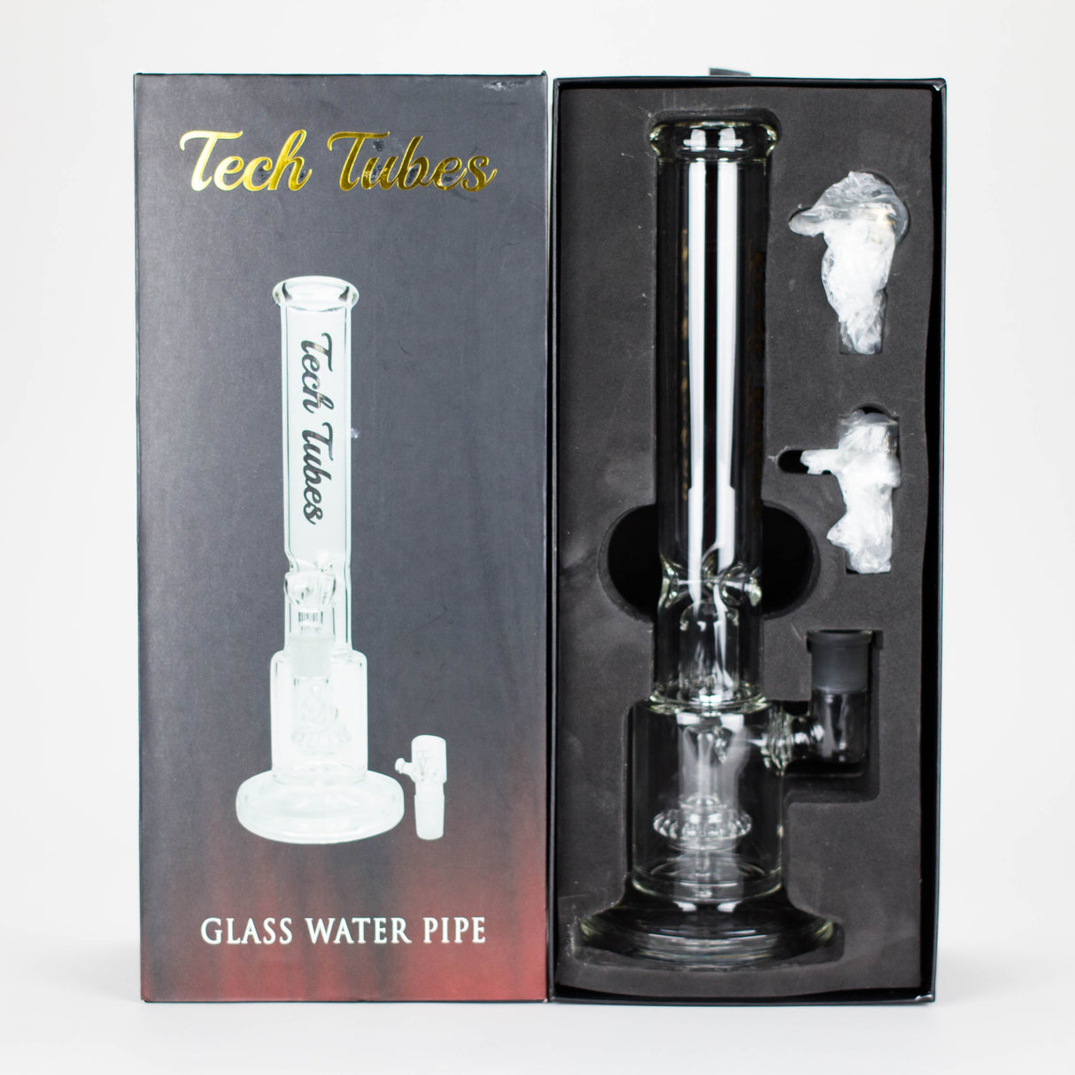 Tech Tubes | 14" Circ Cannon Clear Glass Bong Glass Bong Maq Distributors