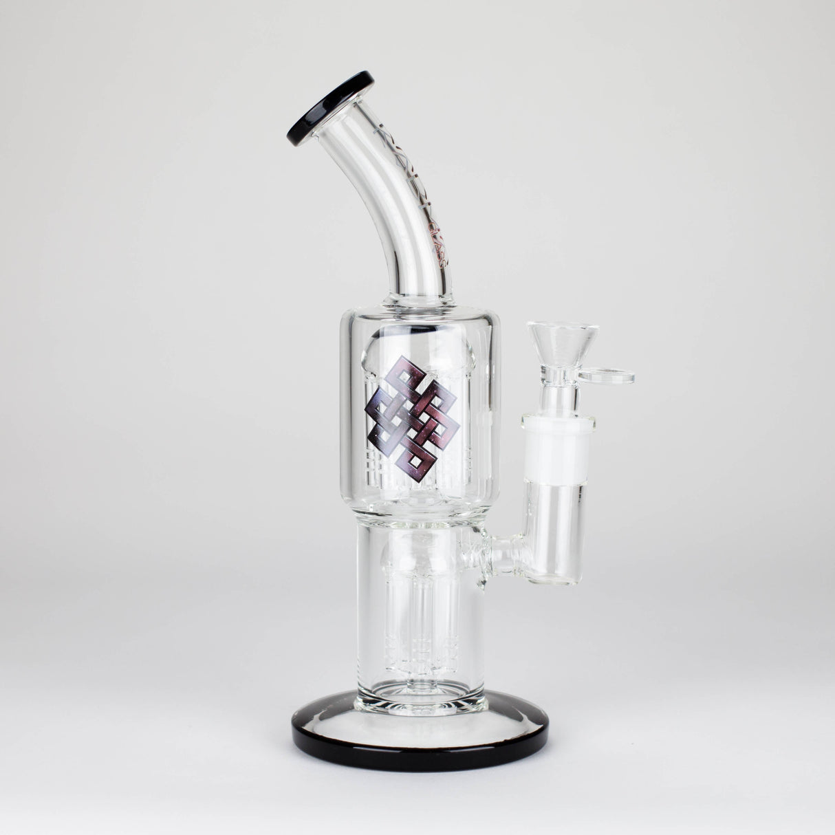Karma | Glass Bong 11" Double Tree Bend Glass Bong Maq Distributors