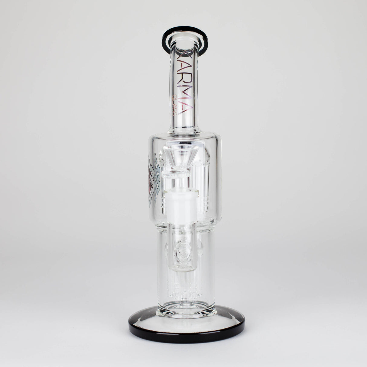 Karma | Glass Bong 11" Double Tree Bend Glass Bong Maq Distributors