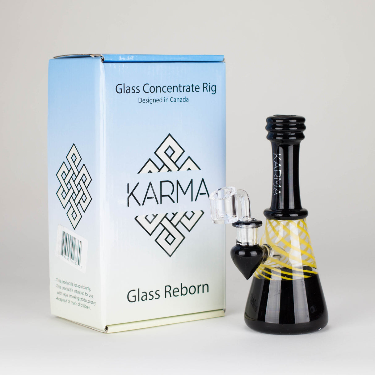 Karma | Mini Beaker With Banger Glass Rig Glass Rig Maq Distributors