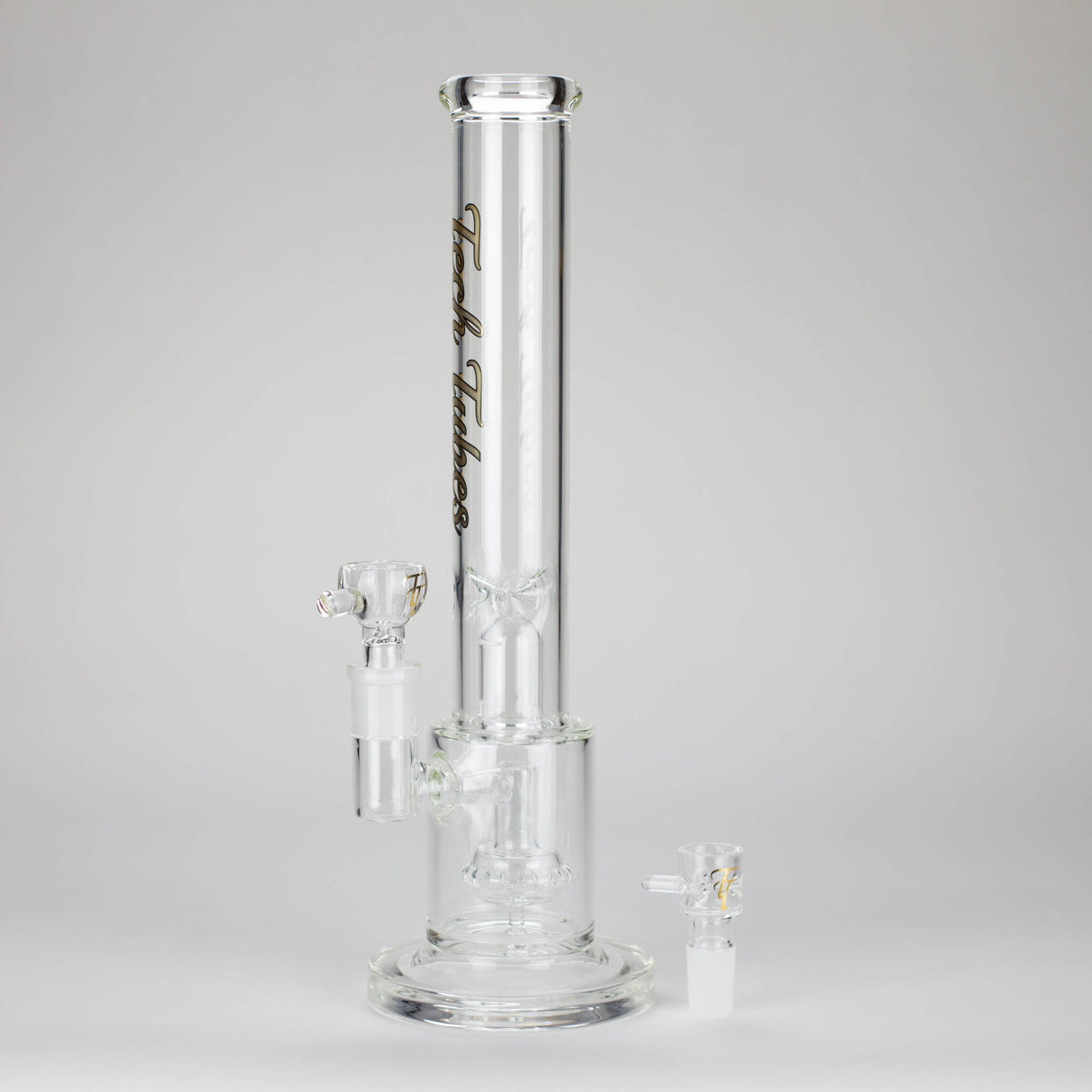 Tech Tubes | 14" Circ Cannon Clear Glass Bong Glass Bong Maq Distributors