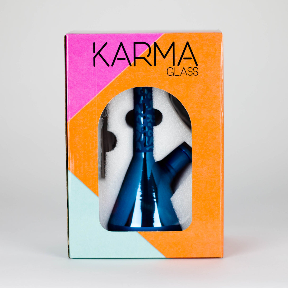 Karma | 7" Metallic Sandblasted Beaker Glass Dab Rig Glass Rig Maq Distributors