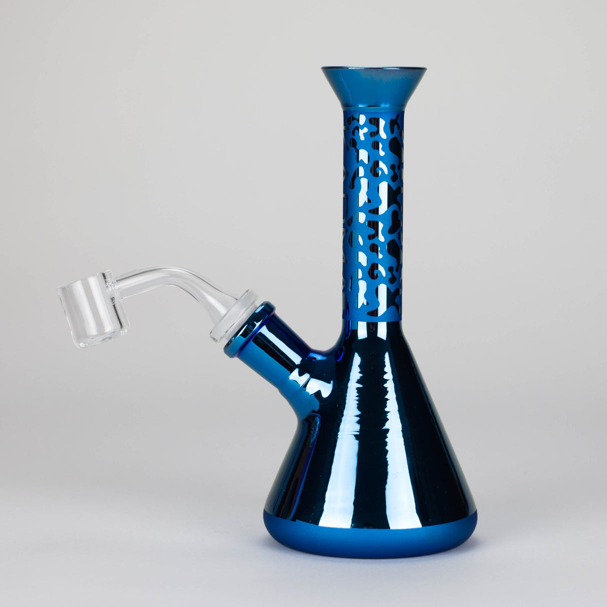 Karma | 7" Metallic Sandblasted Beaker Glass Dab Rig Glass Rig Maq Distributors