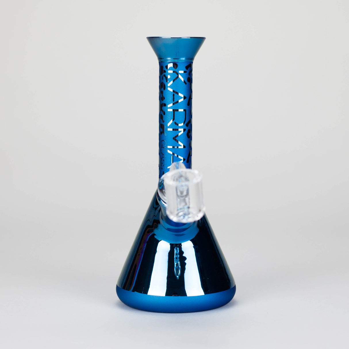 Karma | 7" Metallic Sandblasted Beaker Glass Dab Rig Glass Rig Maq Distributors