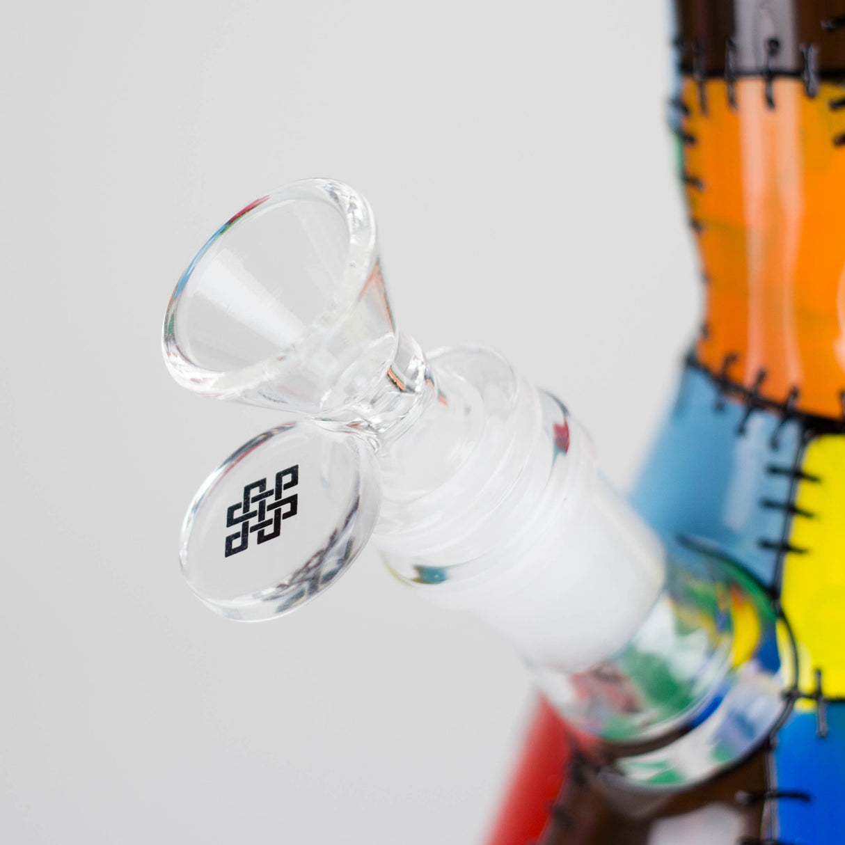 Karma | 9" Beaker Stitched Up Design Glass Bong Glass Bong Maq Distributors