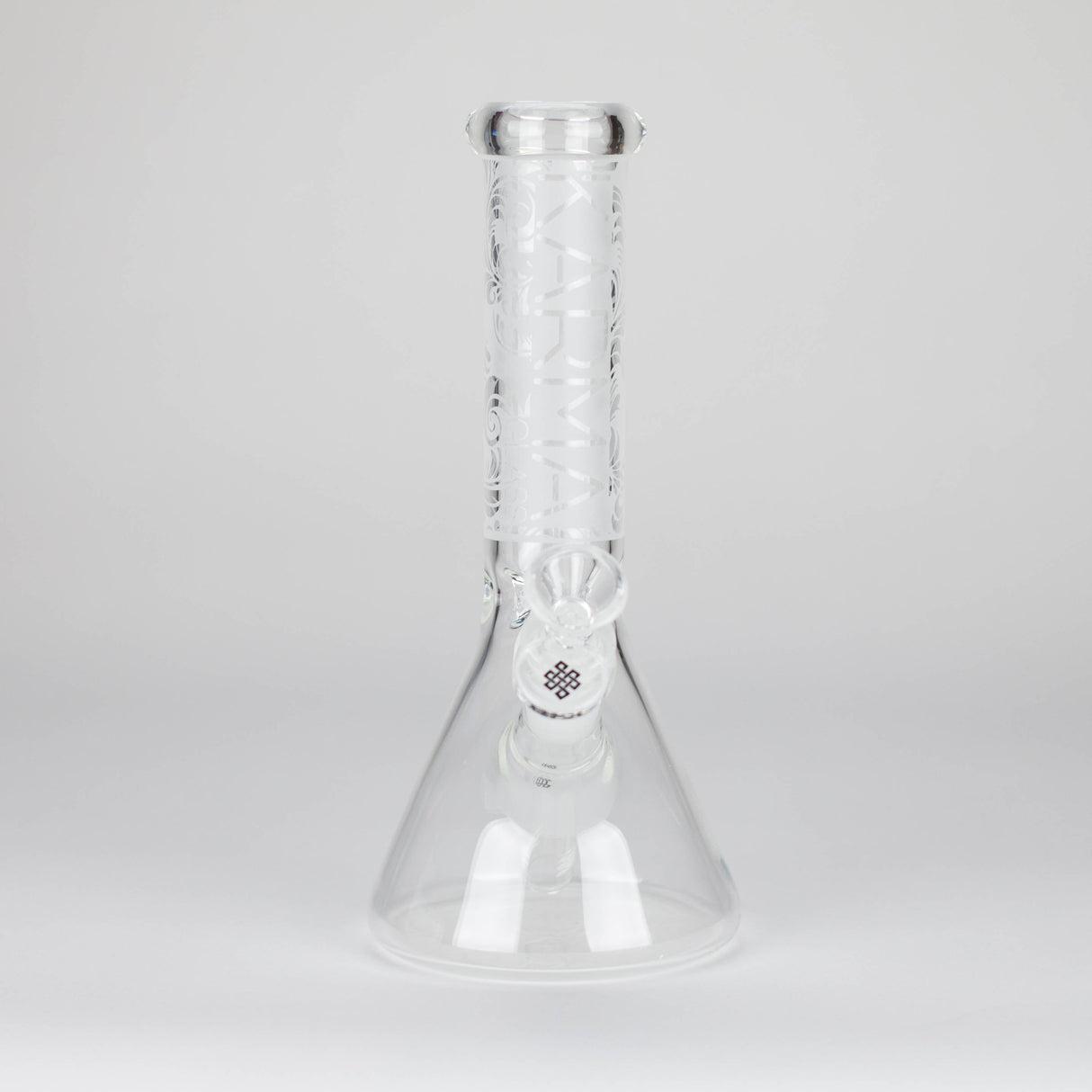 Karma | 9" Beaker Sandblasted Glass Bong Glass Bong Maq Distributors