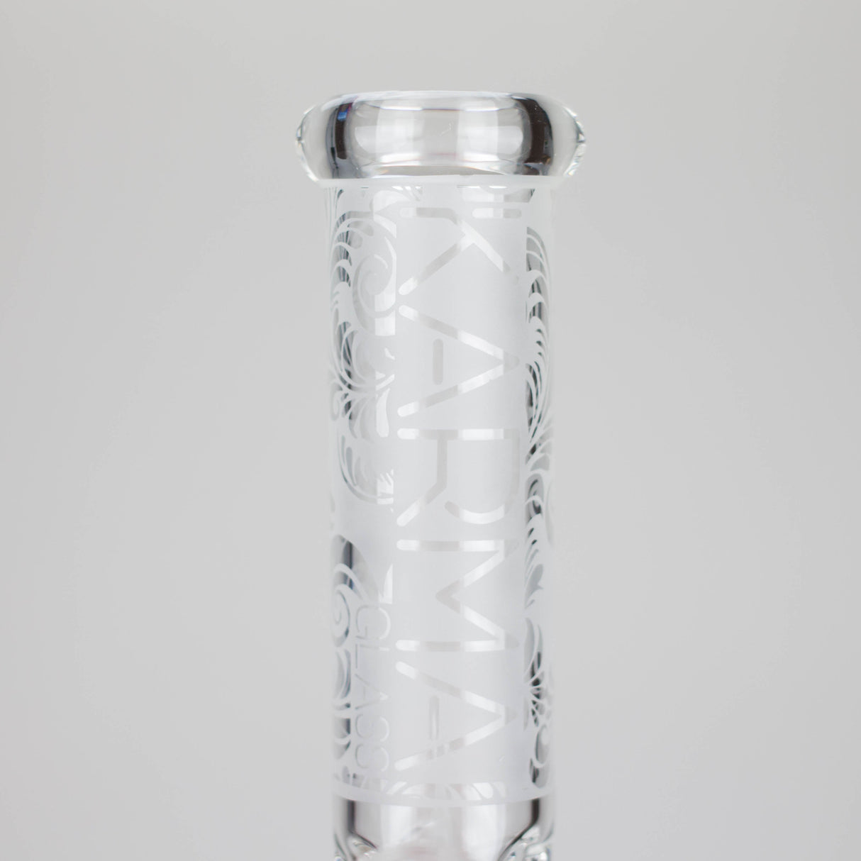 Karma | 9" Beaker Sandblasted Glass Bong Glass Bong Maq Distributors