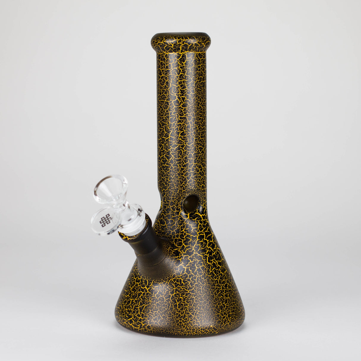 Karma | 9" Beaker Lightning Plated Glass Bong Glass Bong Maq Distributors Yellow