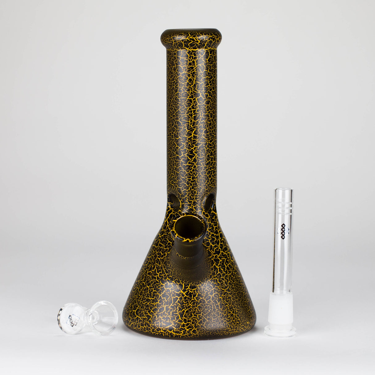 Karma | 9" Beaker Lightning Plated Glass Bong Glass Bong Maq Distributors