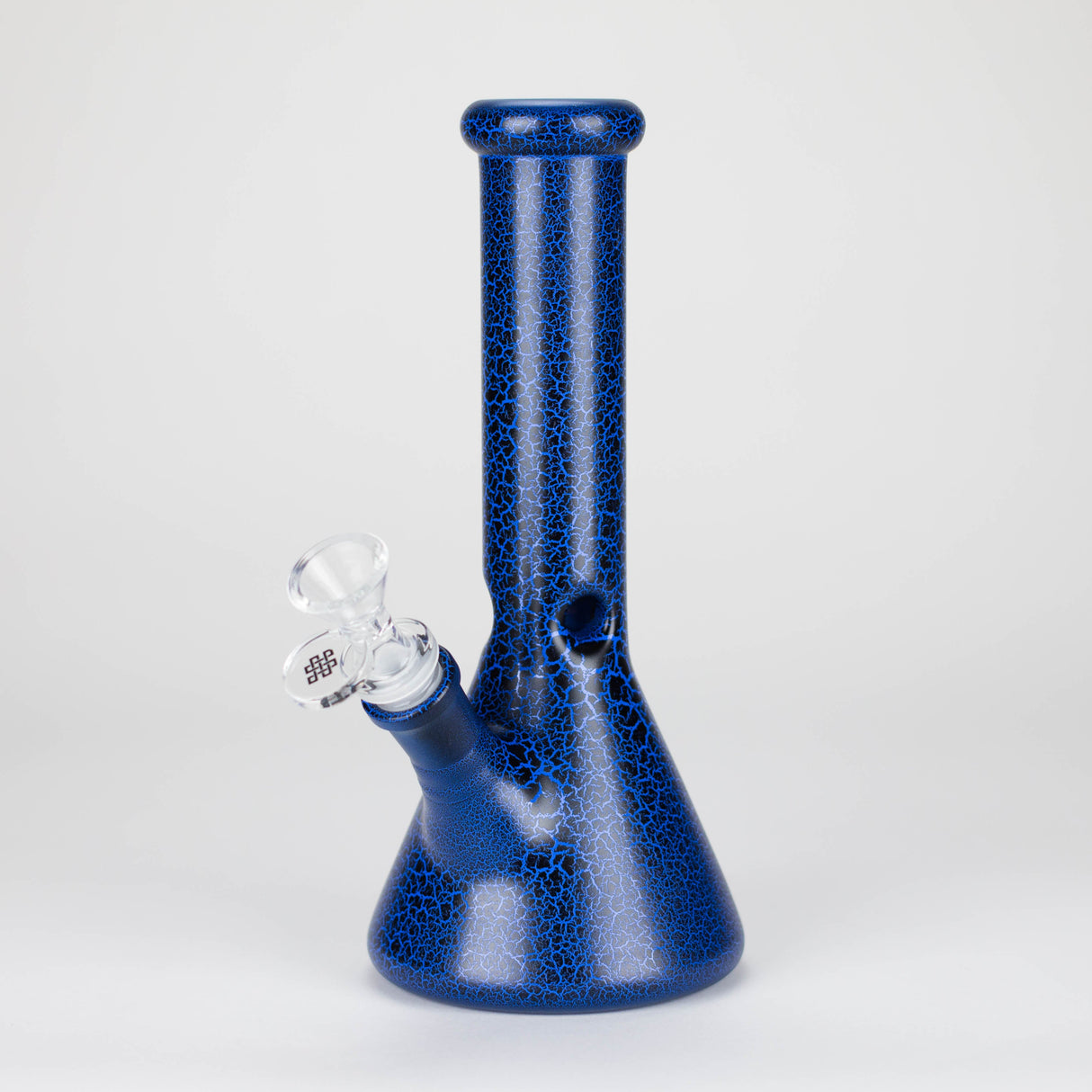 Karma | 9" Beaker Lightning Plated Glass Bong Glass Bong Maq Distributors Blue
