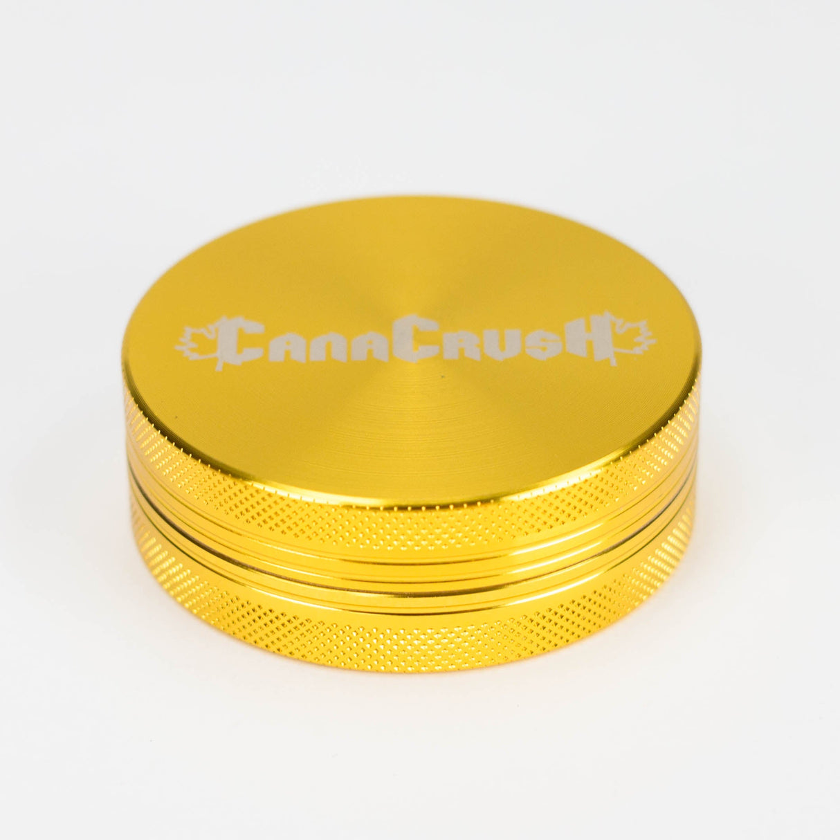 CanaCrush | 2.5" 2 Piece Grinder Regular Grinder Maq Distributors Gold