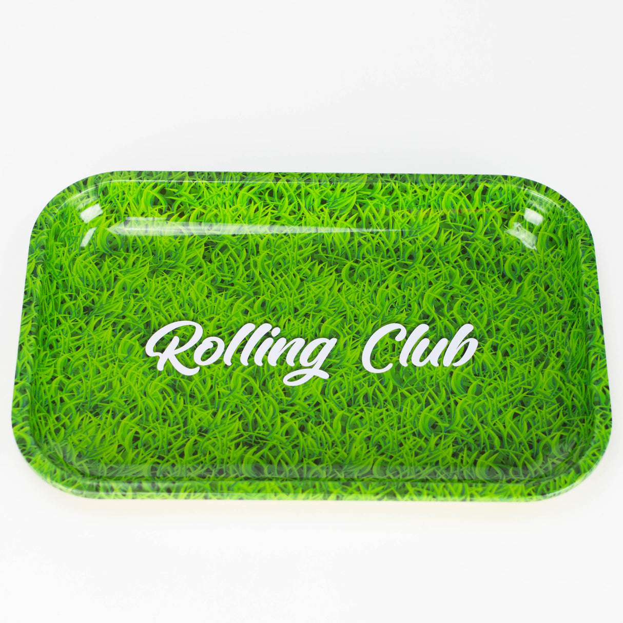 Rolling Club | Metal Rolling Tray - Medium Tray Maq Distributors Grass