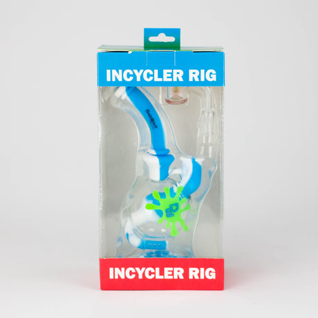 Dabware | Silicone Rig Platinum Global Incycler Rig (Blue/White) Resin · Silicone Rig Maq Distributors