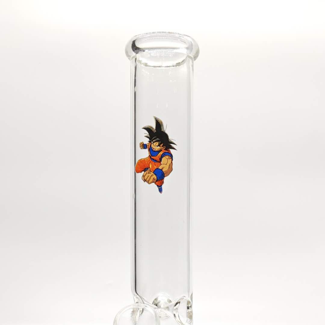 12" 44mm Tube 4mm Cartoon Design Beaker Bong Glass Bong Super Supplys Inc