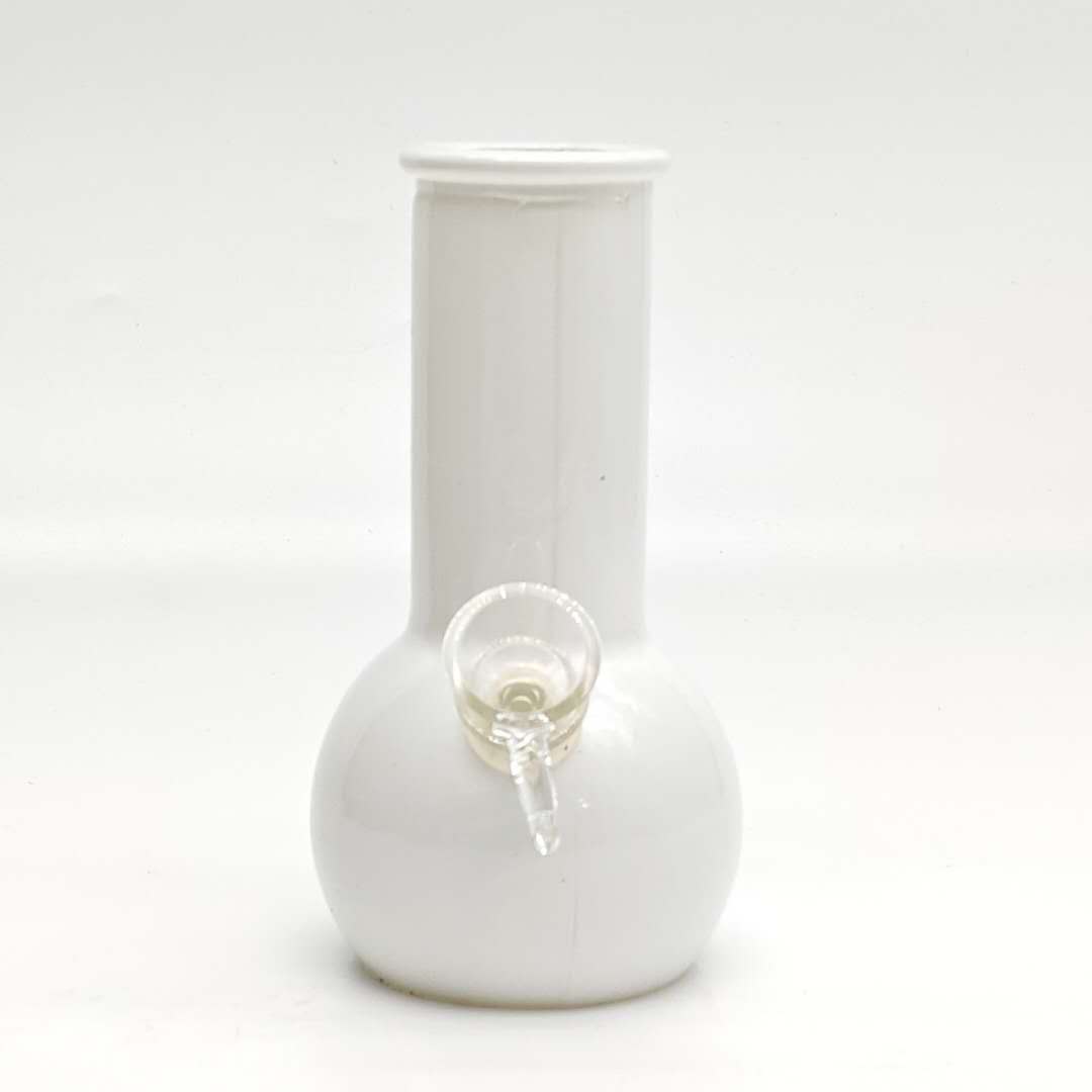 6 " Soft Glass Assorted Colors Glass Bong Super Supplys Inc White