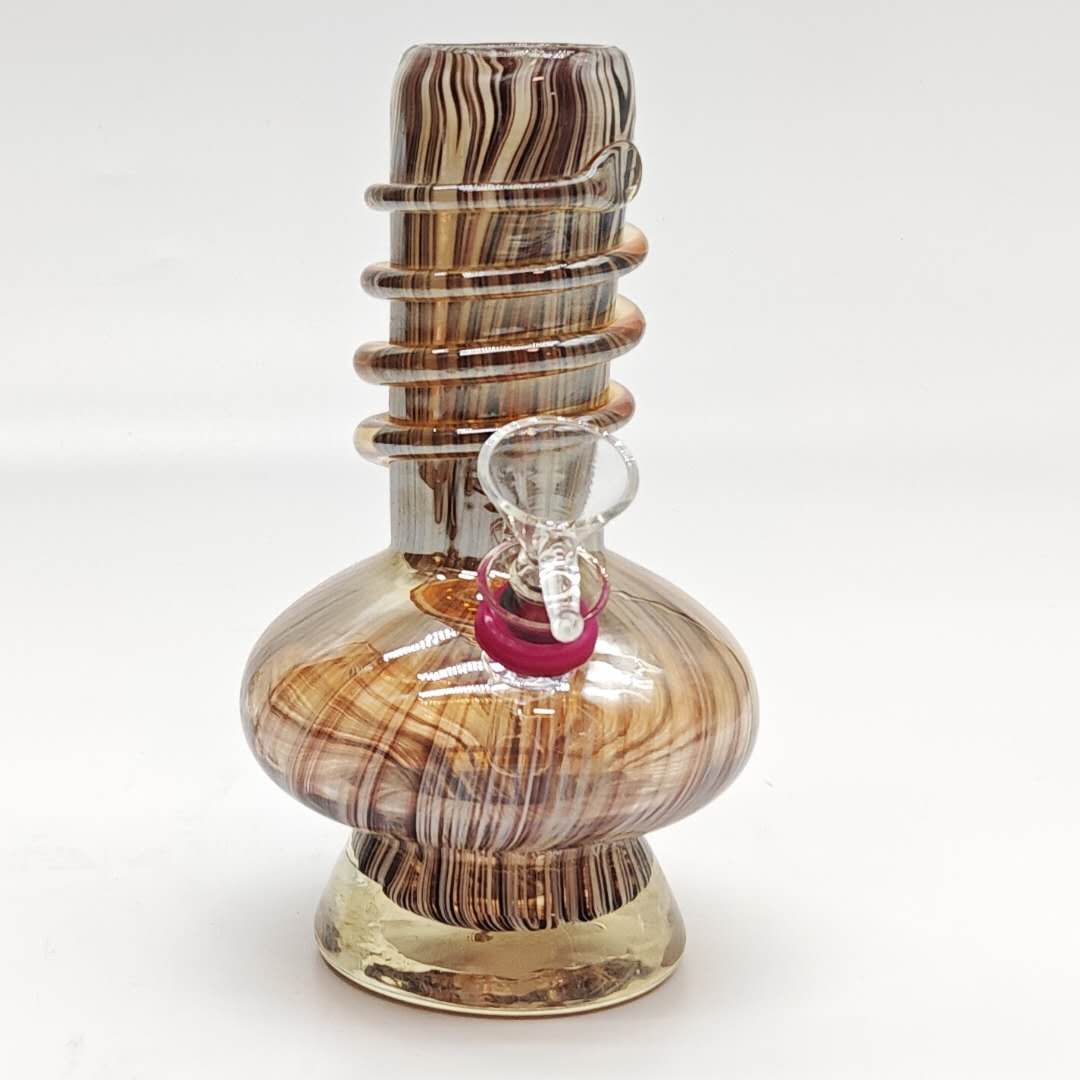 2 Parts 6 " Soft Glass 9 Colors Glass Bong Super Supplys Inc Glitter Bomb