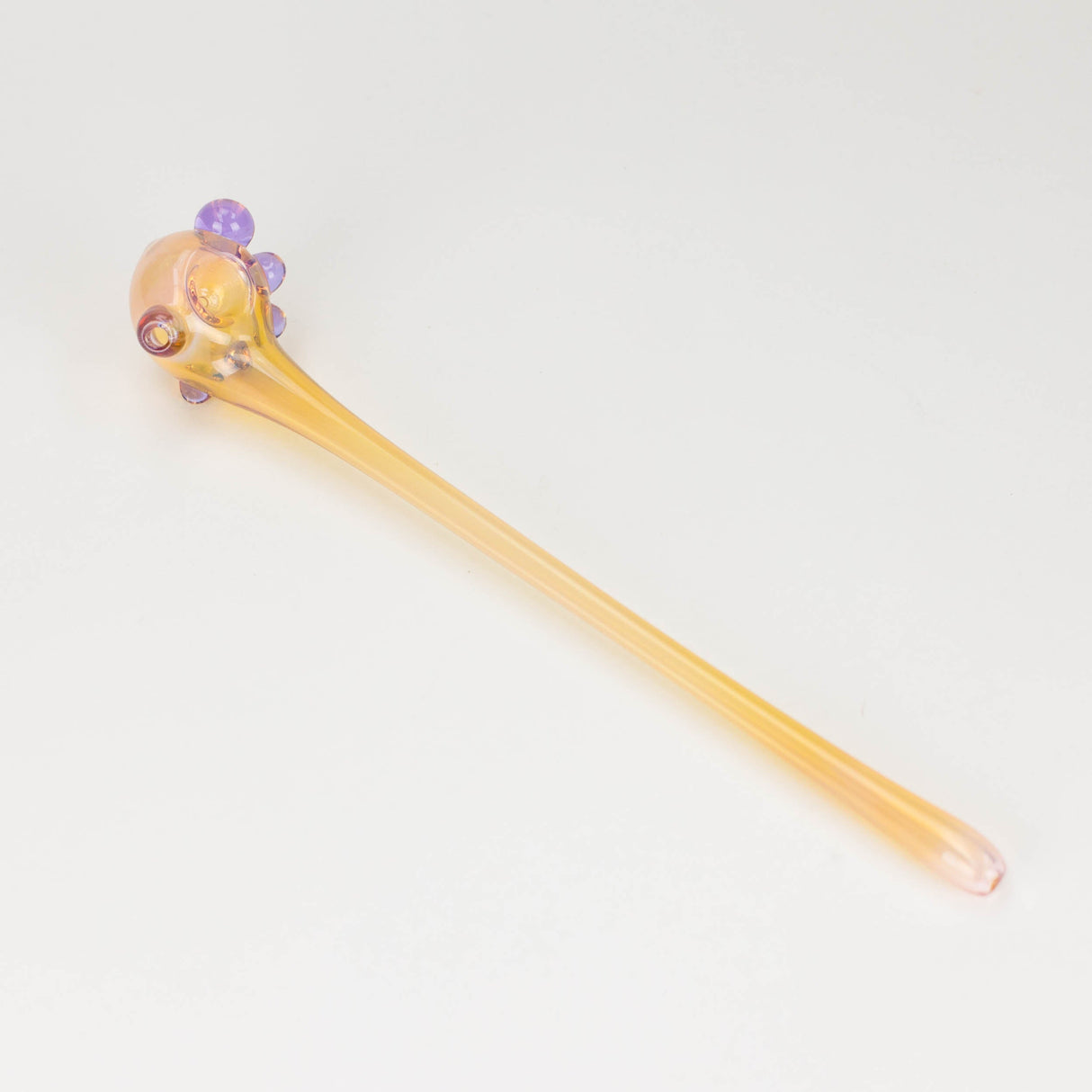 Shine Glassworks | Foot Long and Coloured Hash Pipe - Made in Canada Glass Pipe Smoking Cat Distribution Yellow / Pink