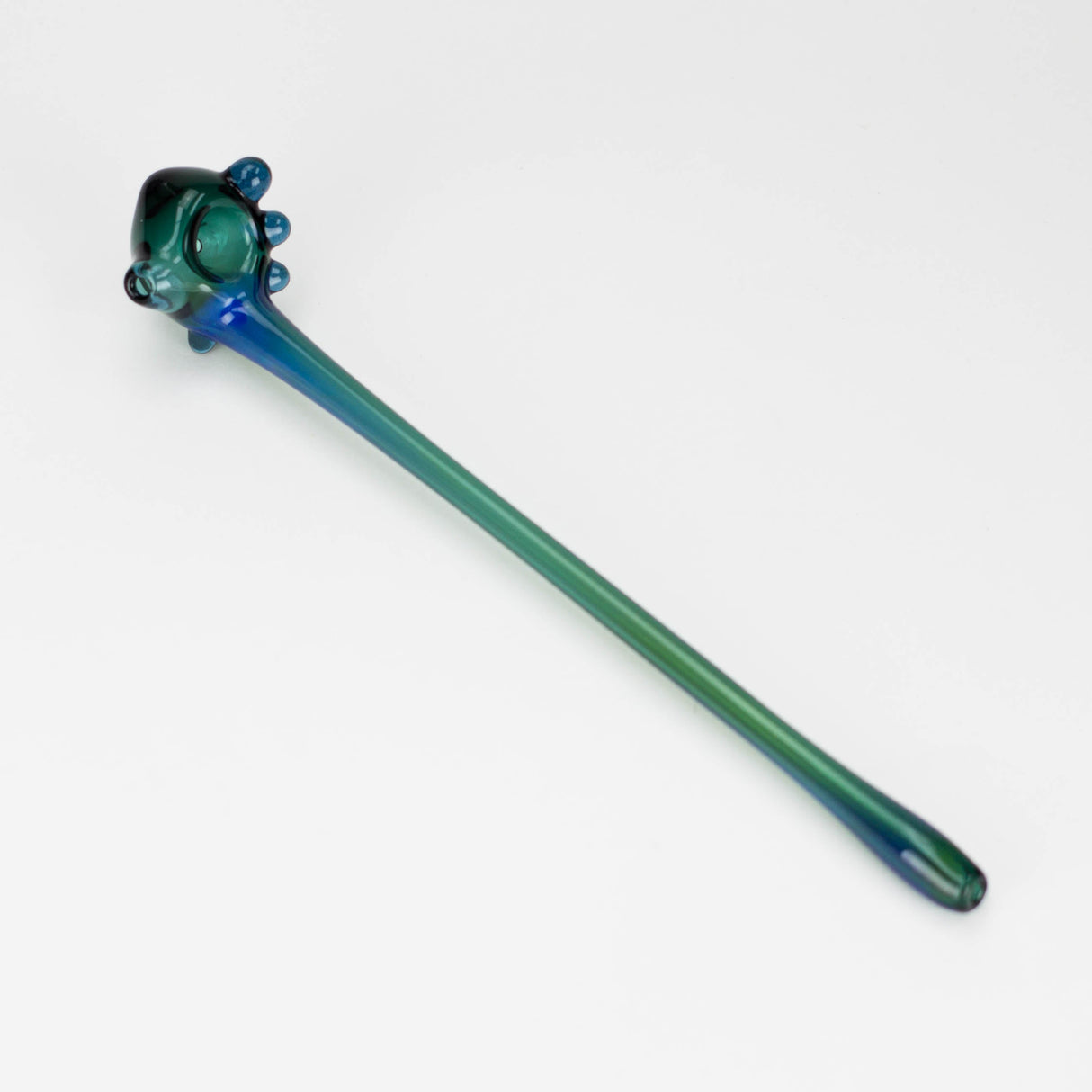 Shine Glassworks | Foot Long and Coloured Hash Pipe - Made in Canada Glass Pipe Smoking Cat Distribution Blue / Green