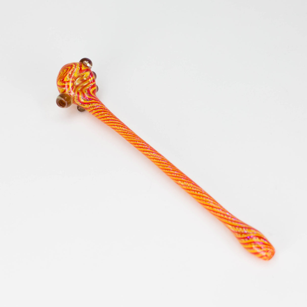 Shine Glassworks | Footlong Dichro Vackstack Hash Pipe - Made in Canada Glass Pipe Smoking Cat Distribution Orange