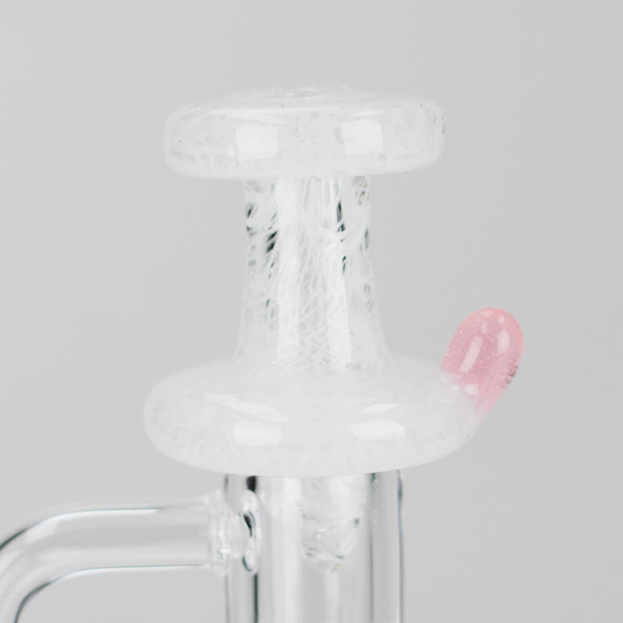 Shine Glassworks | Large Latticino Directional Carb Cap - Made in Canada Cap · Dabber · Insert · Clip · Nail Smoking Cat Distribution White