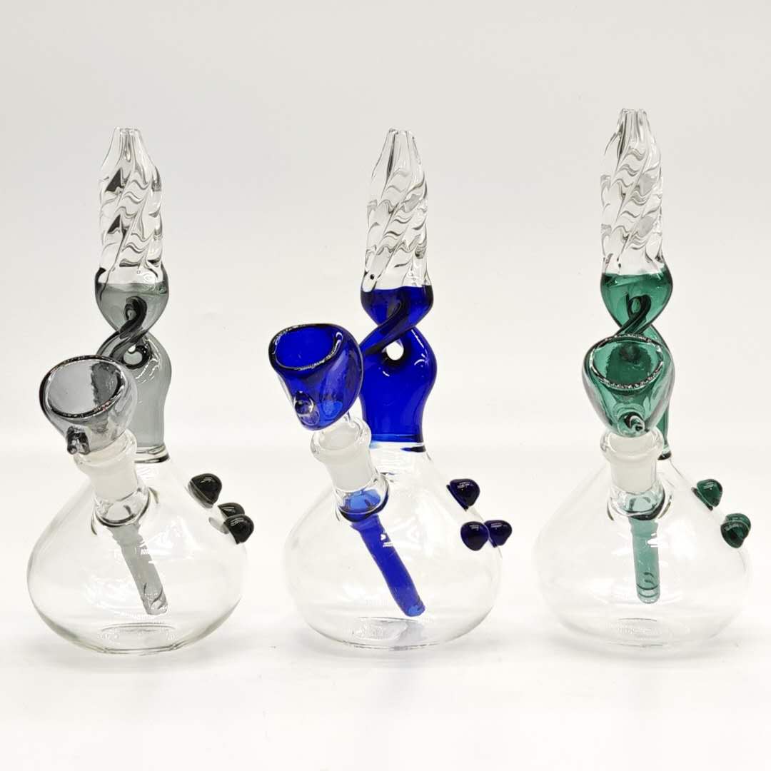 7-1/2" Rig With Colorful Bowl-Assorted Color Glass Rig Super Supplys Inc