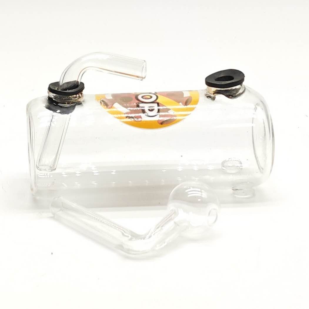 4.5" Tank Design Bubble Bong-Assorted Sticker Glass Rig Super Supplys Inc