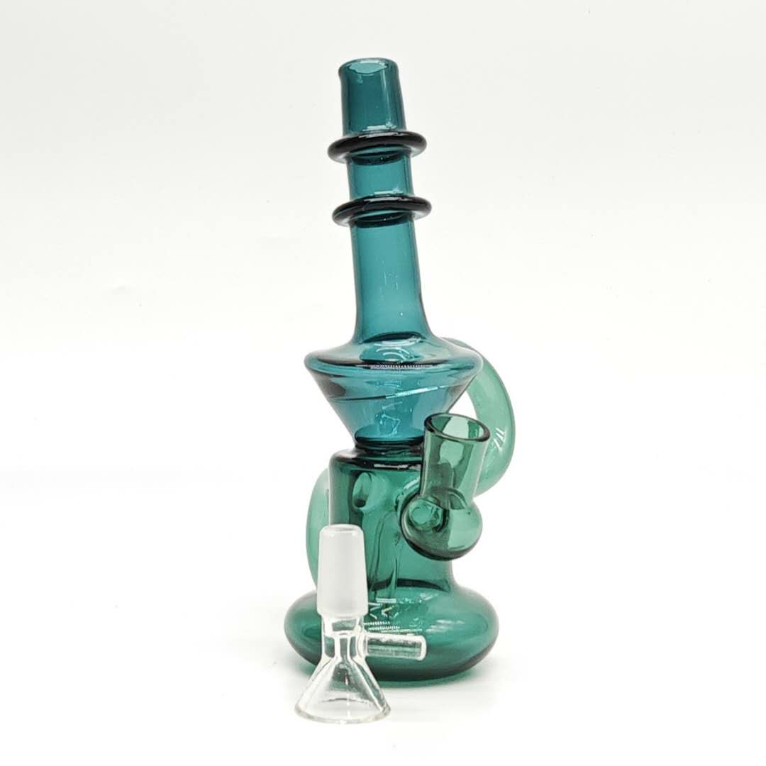 8" inch Mini Recycler Glass Bong Super Supplys Inc